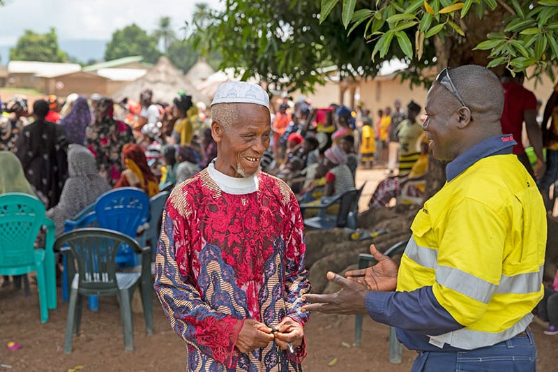 Community engagement for ESG communication in mining at an outdoor event